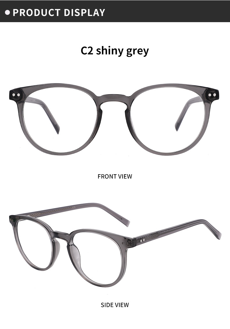 OEM Handmade Acetate Eyeglass Frames Classy Retro Vintage Round Eyeglasses