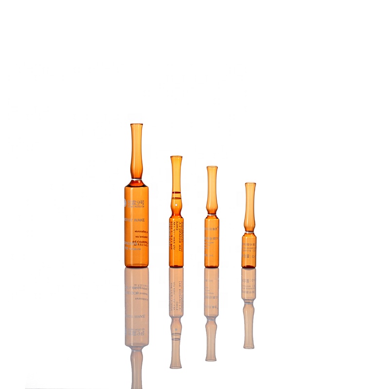 5ml clear amber glass ampoule customized printing medical cosmetic use