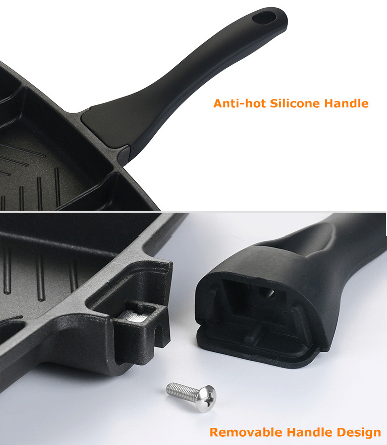 Korean Indoor And Outdoor Stovetop Grill Pan 5 In 1 With Handle