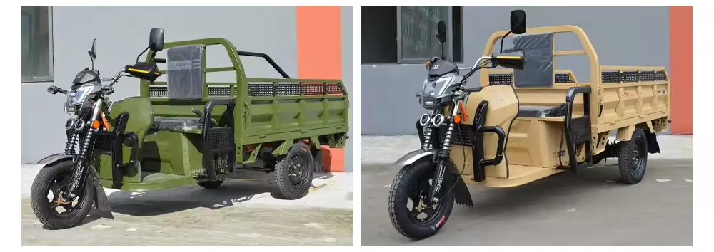 Three-Wheeled Motorcycles Cargo Trucks E Tricycles / Heavy Duty Electric Powered Trikes