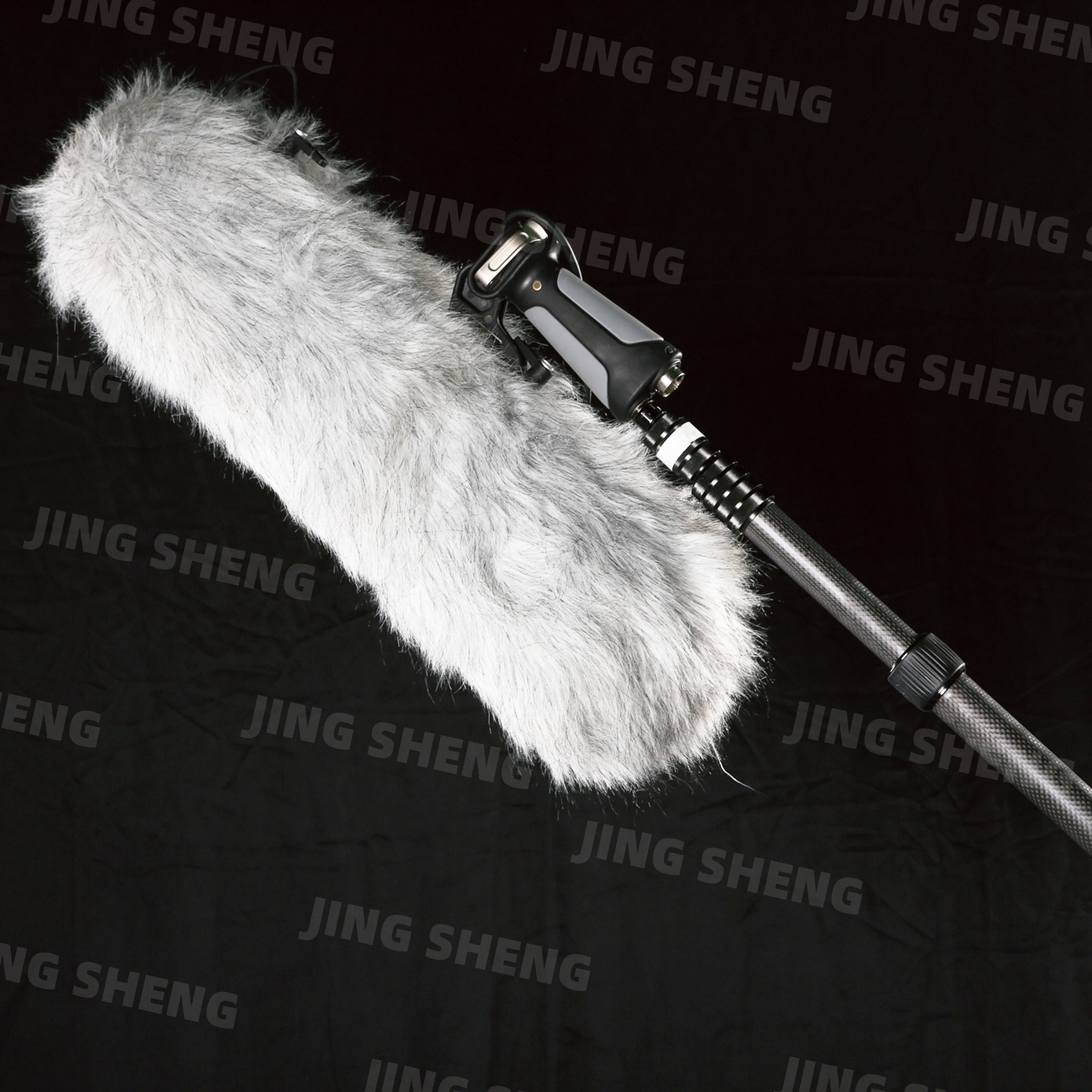 Round Clamp Adjustable Carbon Fiber Pole Anti Rotation 2-7 Sections Carbon Fiber Round Tube