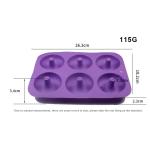 Freezer Safe 120g 6 Cavity Silicone Cake Molds
