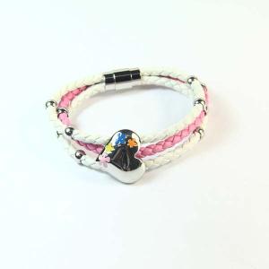 China Europ American Fashion Trendy Stainless Steel Geniune PU Leather Bracelet Bangle LBL271 wholesale