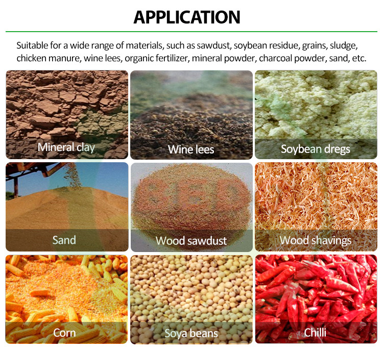 Drum Roller Wood Sawdust Dryer Wood Chips Drying Machine