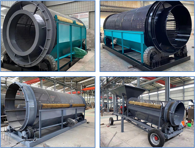 Fine Sand Aggregates Rotary Cylinder Trommel Drum Screen Machine