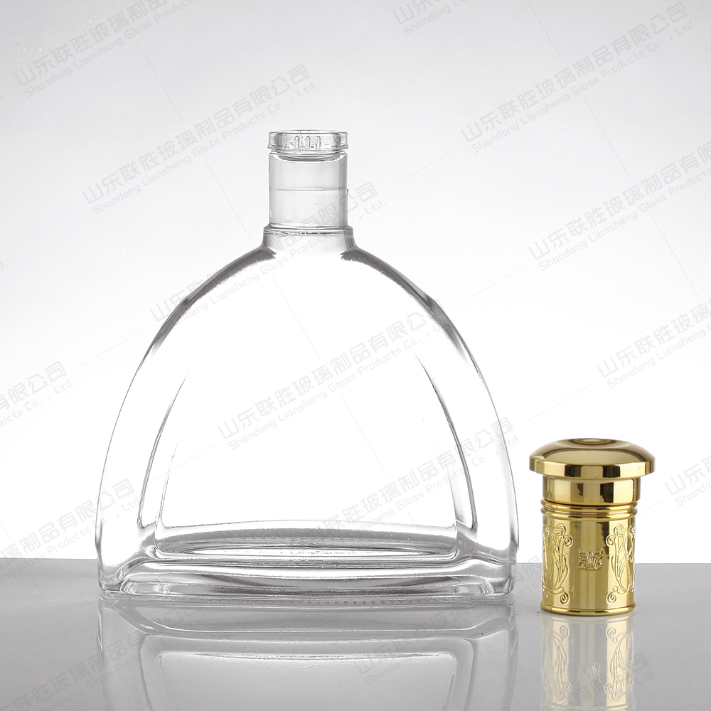 Glass Boston Wine Bottles 200ml 375ml 500ml for Vodka Whisky Rum Body Material Glass