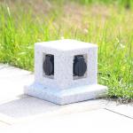 Outdoor Garden In-ground Lawn Electrical Power Sockets Outlet Imitation Marble