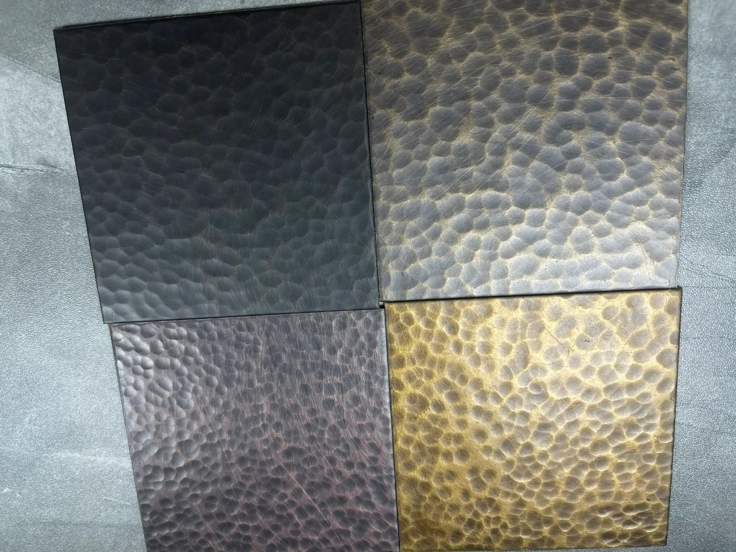 SS Steel Sheet 304 316 Antique Copper Plate Surface Hammered Textured Decorative Stainless Steel Sheets