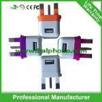 Good quality 5V 1A dual usb mobile phone travel charger,home charger,wall