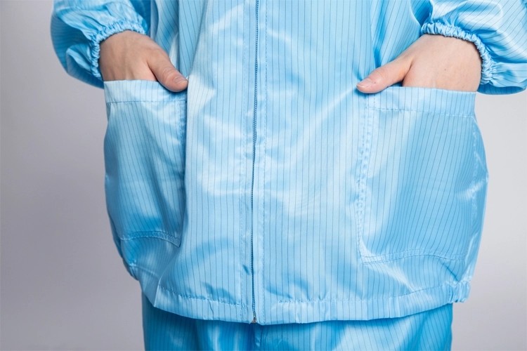Lab ESD Smock Uniform Working Clothes Antistatic ESD Cleanroom Garment
