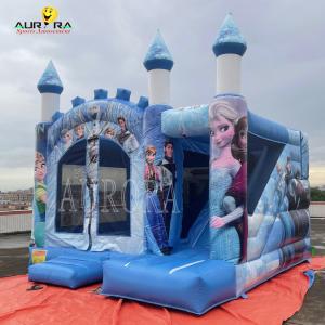 China Backyard Inflatable Moonwalk Bounce House Frozen Jumping Inflatable Bouncer Castle wholesale