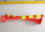 Yellow Reflective Film 750mm PVC Bollard Traffic Warning Post