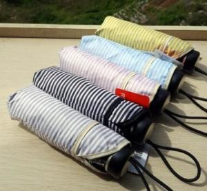 China Small Collapsible Lightweight Travel Umbrella / Compact Umbrella 25cm Length 6 Ribs wholesale