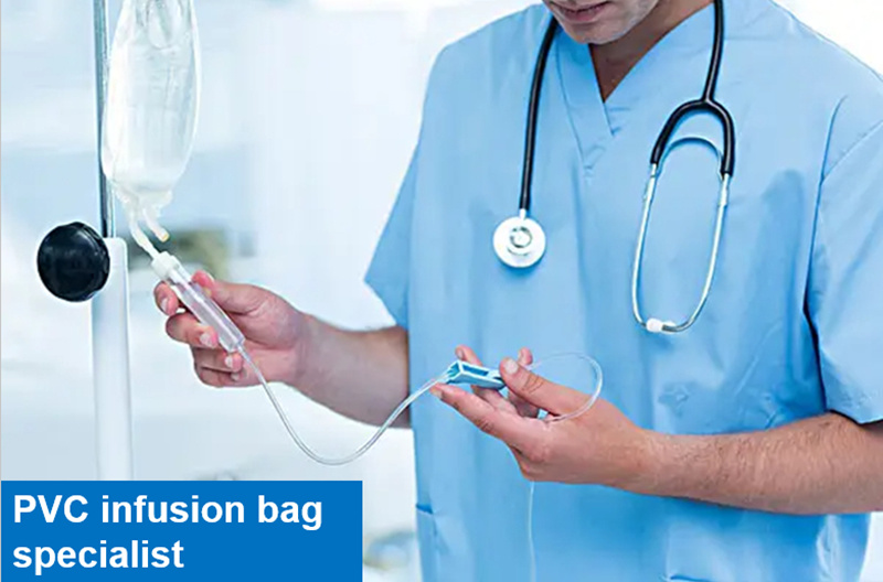 250ml 500ml Single Tube Double Tube Empty Soft PVC Medical Intravenous Saline Solution Bags IV Infusion Bag