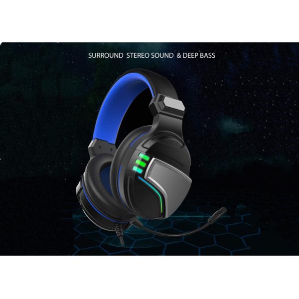 OEM Illumination Gaming Headset Steel headband With Led Light