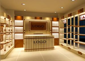 China Various Shapes Shoe Store Display Shelves / Footwear Display Stands Any Color Available wholesale