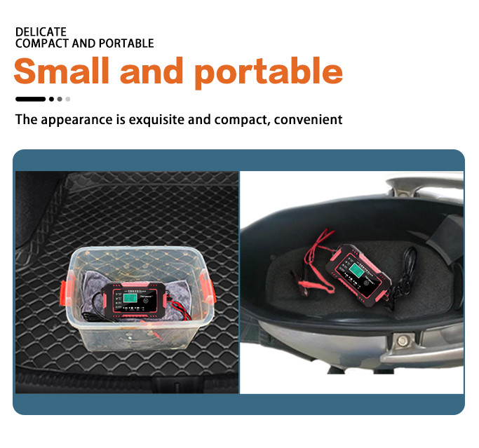 2.4A 7stage Intelligent Pulse Repair Charger With Polarity Reversal Protection