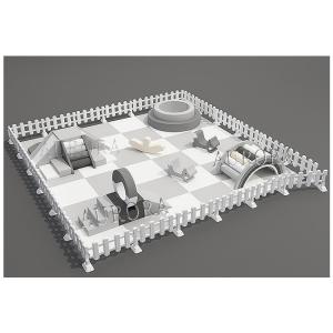 China Soft Play Area Kids Grey And White Soft Play Equipment Party Play Games For Party Hire wholesale