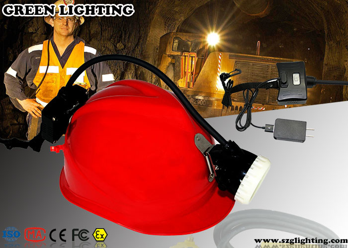 IP67 5.6AH Semi Corded Mining Cap Lights 8000 Lux Strong Brightness