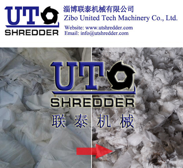 automatic textile shredder - fiber recycling, woven fiber, cloth shredder,
