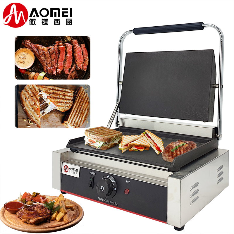 Interchangeable Sandwich Plates Electric Sandwich Panini Grill for Hotel Restaurant