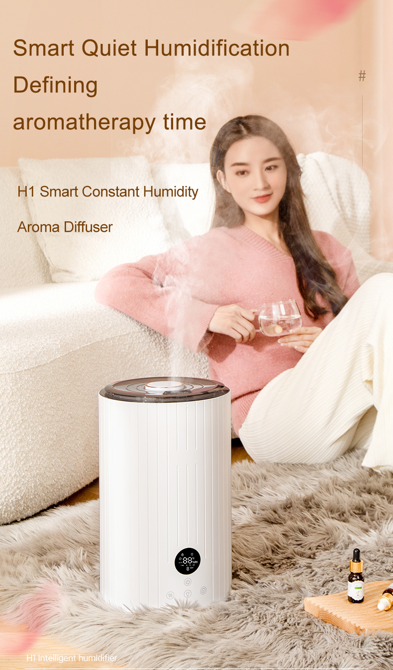Large Cool-Mist Impeller Humidifier for Bedroom Oem 5L Top Fill Electronic Ultrasonic