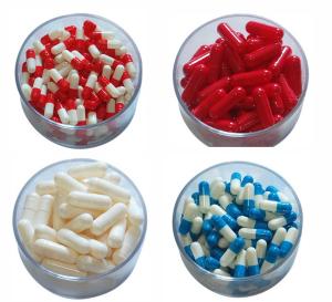 China Medical Empty Gel Capsules Size 1 / 2 Gelatin Capsules For Food Supplement wholesale