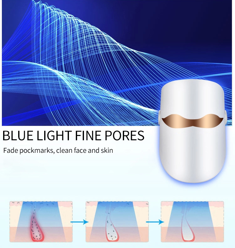 Anti Aging RED 620nm To 630nm 3 Color Facial Tightening LED Mask