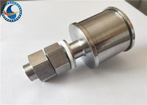China Wedge Wire Wrapped Screen Water Filter Nozzles Stainless Steel Slot 0.25mm wholesale