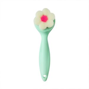 China Soft Bristle Portable Facial Cleansing Brush Plastic Handle wholesale