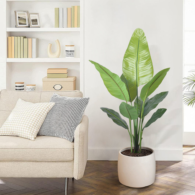 H160cm Artificial Traveller's Palm Customized Decorated For Store Office Corner Home Decor