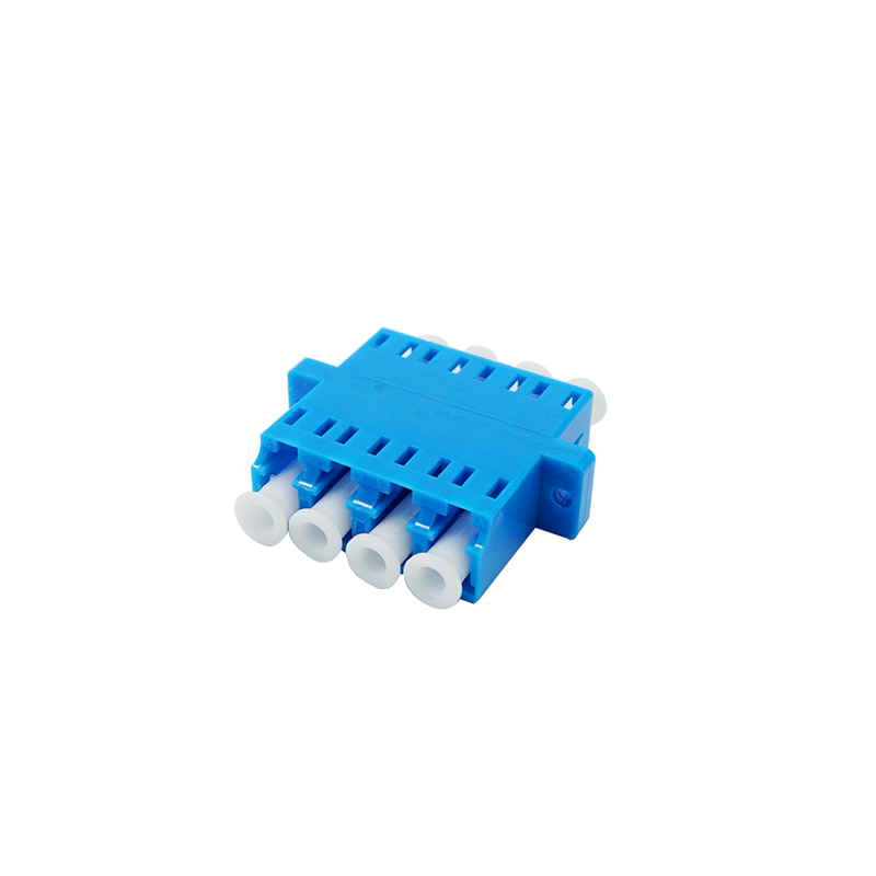 Plastic LC PC 4 Port OM3 FTTH Optical Fiber Adapter