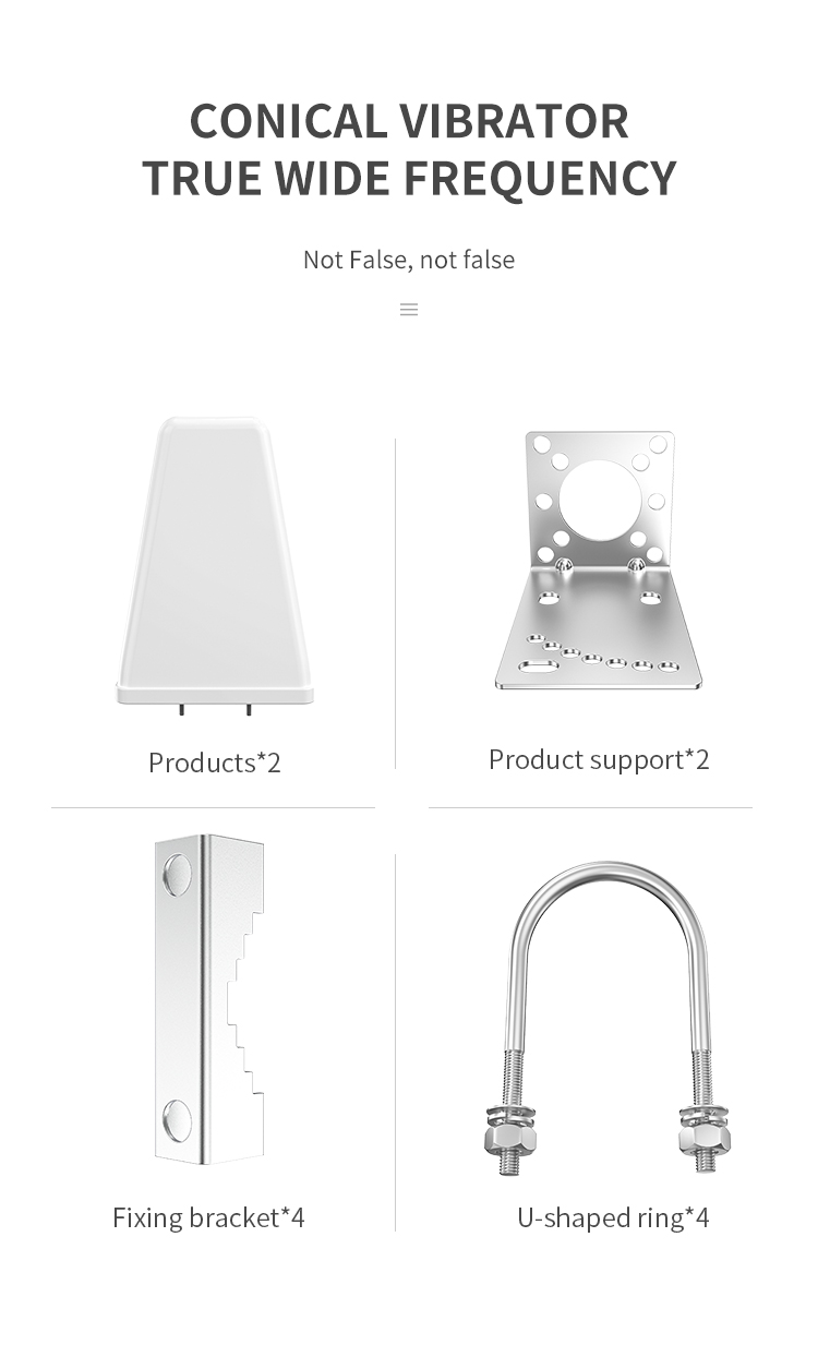 Vertical Polarization 11dBi LPDA 4G LTE Antenna Screw Mount for Car Communication