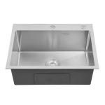 Rectangular Stainless Steel Utility Sink Modern Above Counter Kitchen Sink