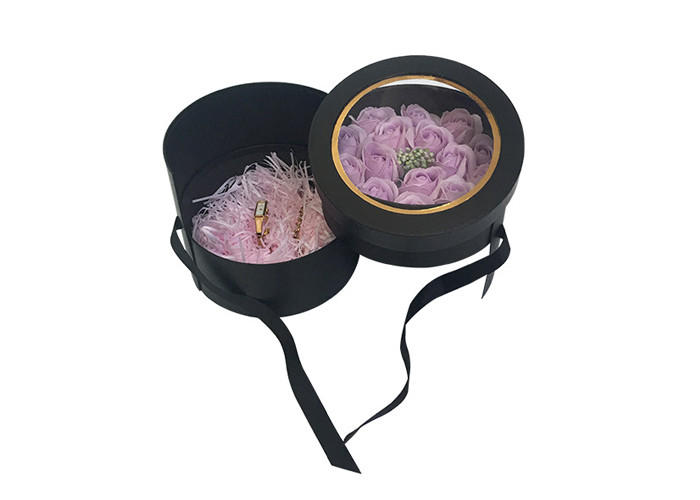 Different Design Cardboard Flower Boxes Environmental Friendly With Custom Logo
