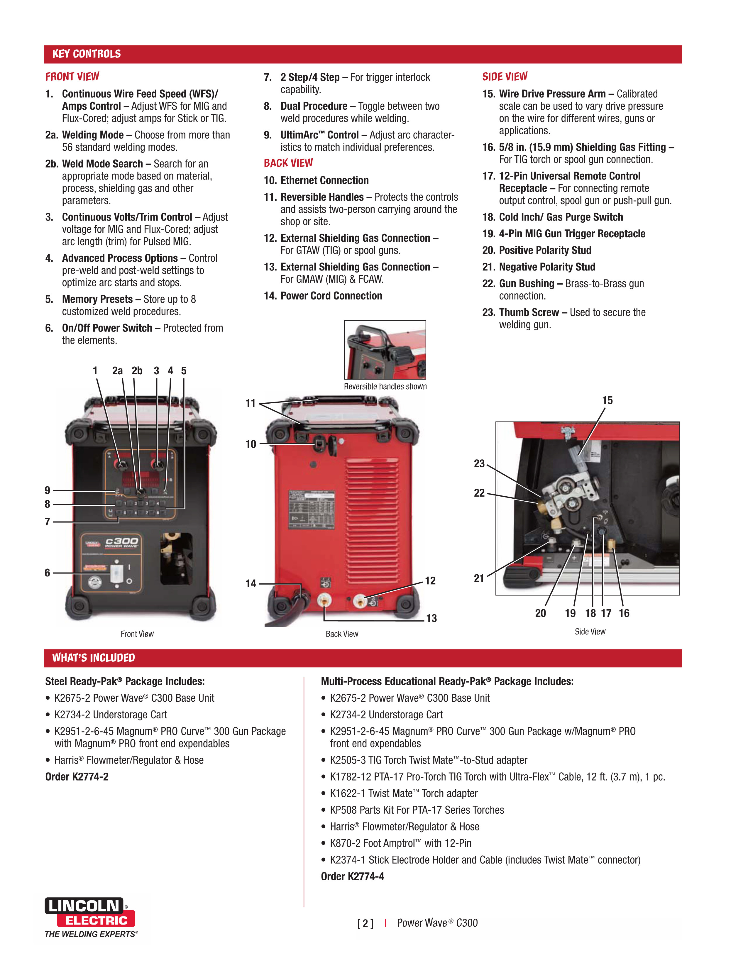 Power Wave® C300 welding machine for sale; TIG/MIG/STICK/Pulsed DC TIG welding machine;Multi-process welding Machine