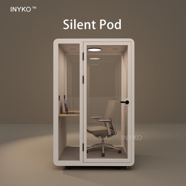 Portable Modern Office Privacy Booth , 6 Person Meeting Pod For Office