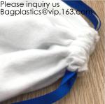 White Brushed Cotton Twill Drawstring Bag For Packaging,Cotton Flannel Dust bag