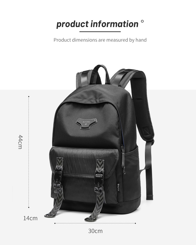 Physiological Curve Back Daily Laptop Backpack Nylon Waterproof Business Travel Bag