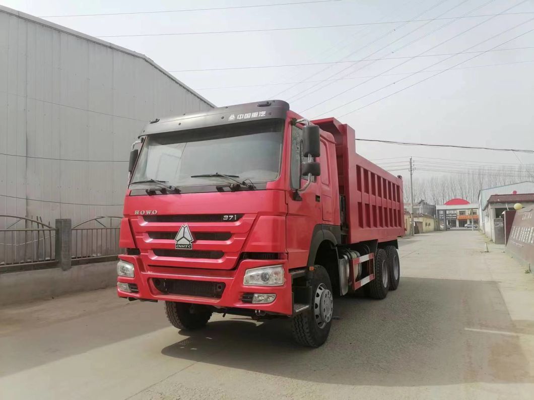 Hot Sale Sinotruk HOWO 6X4 371HP Dump Truck Tipper Dumper with Red Color HOWO Price