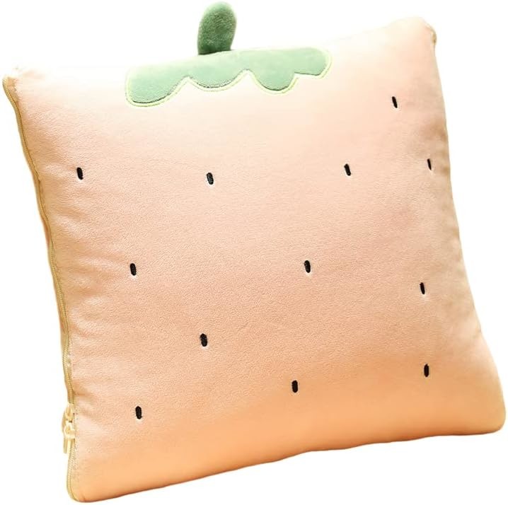 Travel Blanket and Pillow - Premium Soft 2 in 1 Airplane Blanket with Soft Bag Pillow