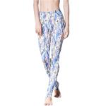 CPG Global Women's Gyg Legging Sport Running Pants Yoga Floral Blue Print Slim