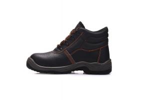 China Breathable Composite Toe Work Shoes , Unisex Leather Safety Shoes For Worker wholesale