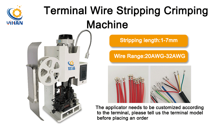 Automatic Cable Wire Terminal Crimping Machine with 0.75KW Motor Power and 65KG Weight