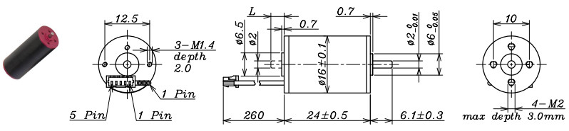 16mm 9v Brushless Dc Motor Coreless Used In Intelligent Equipment