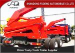 37000kg Lift Self Loading Trailer 40ft Dimension Mechanical Suspension