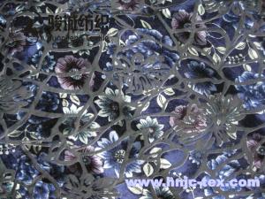 China China Textile burnout anti-static pringting miro velvet fabric women apparel fabric wholesale