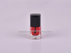 China 6ml square nail polish bottle nail polish cap nail polish brush nail polish packaging plastic cosmetic packaging wholesale