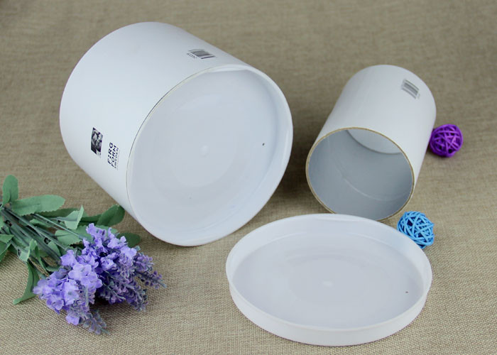 Creative White Cardboard Paper Composite Cans with different sizes for Knife and Fork