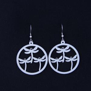 China Fashion High Quality Ladies Women Girls Stainless Steel Earrings LEF120 wholesale